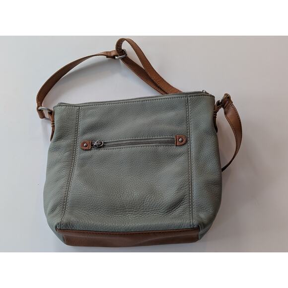 The Sak Ashland Leather Crossbody - Sage Green & Brown Two-Tone - Picture 5 of 9